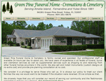 Tablet Screenshot of greenpinefuneral.com